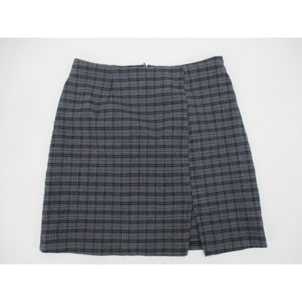 Younique Clothing Juniors Skirt 9 Plaid Preppy Zipper Unlined Made in USA Casual